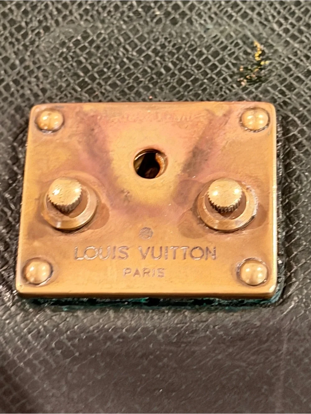 Louis Vuitton Pochette Kourad Clado M30194 Taiga Leather Clutch Vintage LV